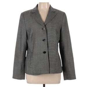 Pendleton Wool Silk Blend Grey Blazer Suit Jacket | 8